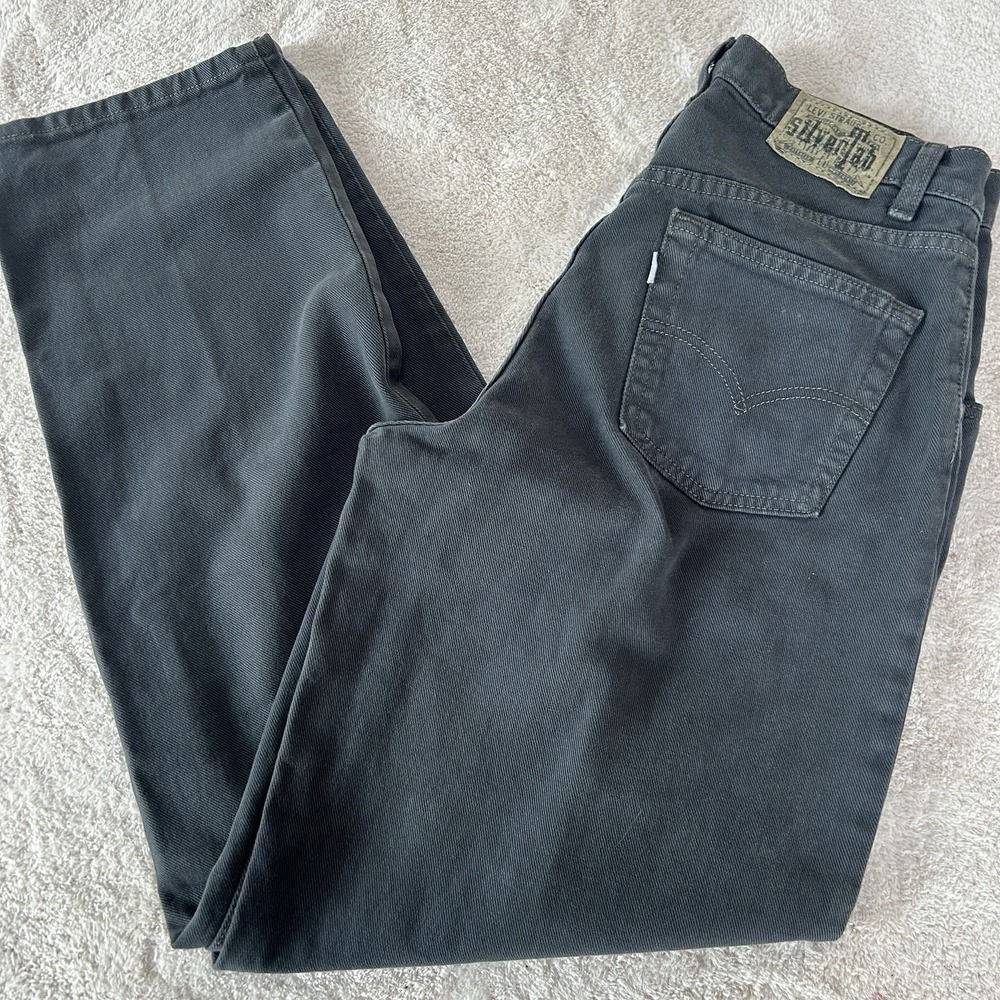 Vintage 90s Levis SilverTab Baggy Jeans Mens 31x32 Gray Wash Wide Leg Skate EUC